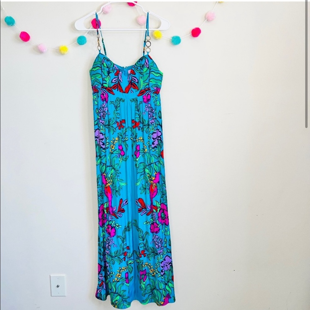 Lilly Pulitzer Joanna Silk Maxi Dress size 4